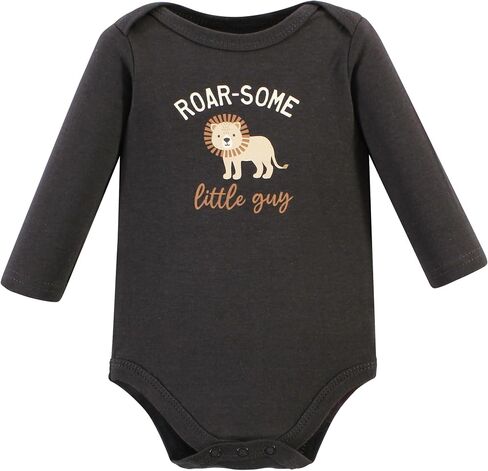 Hudson Baby Unisex Baby Unisex Baby Cotton Bodysuit and Pant Set, Brave Lion, 12-18 Months in Saudi Arabia