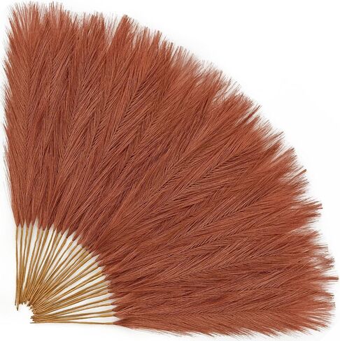 Alecono 𝟯𝟬𝙋𝙘𝙨 Pampas Grass 17in, Pink Pampas Grass Decor for Home Decoration, Faux Pampas Grass Wall Decor for Wedding Centerpieces Party Decorations(Blush, Cream, Pink) in Saudi Arabia