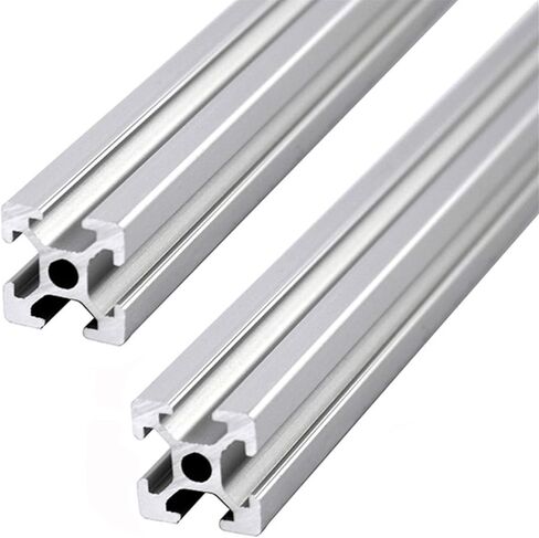 6 قطعة 1000 مم فتحة T 2020 الألومنيوم النتوء الأوروبي القياسي بأكسيد السكك الحديدية الخطية الألومنيوم الشخصي النتوء لأجزاء الطابعة ثلاثية الأبعاد و CNC DIY فضي (39.4 بوصة) in Kuwait