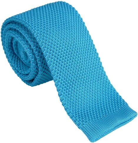 ربطة عنق دان سميث الصلبة الكلاسيكية المحبوكة من البوليستر بلمسة نهائية ضيقة ومتماسكة in Kuwait