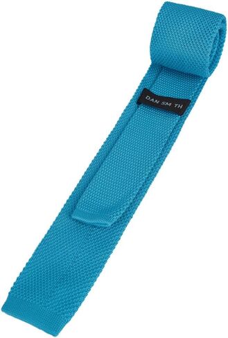 ربطة عنق دان سميث الصلبة الكلاسيكية المحبوكة من البوليستر بلمسة نهائية ضيقة ومتماسكة in Kuwait