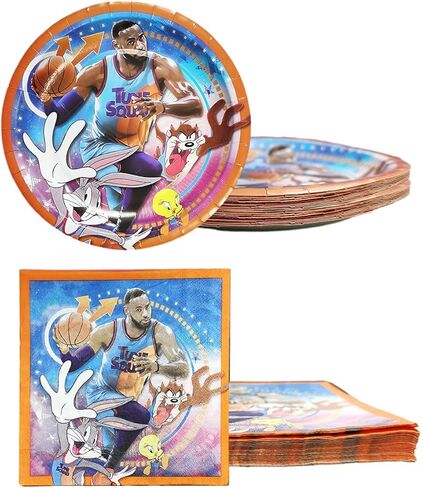 مستلزمات الحفلات لمربى الفضاء، 20 طبق، 20 منديل و1 مفرش طاولة، ديكور حفلات الفضاء in Kuwait