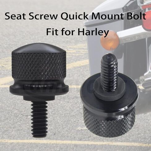 Seat Screw Quick Mount Bolt Compatible with Harley Davision Street Glide Electra Glide Ultra Limited 1996-2021 (Black) in Saudi Arabia