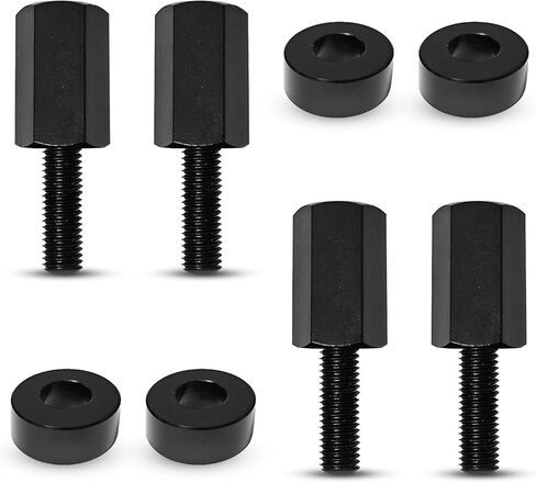 4 قطع من Can-Am Maverick X3 Seat Riser أسود 1.5 بوصة مجموعة أدوات رفع المقعد تباع في 4 قطع تناسب 2017-2023 Can Am Maverick X3 فواصل المقعد (أسود) رفع مقعد UTV in Kuwait