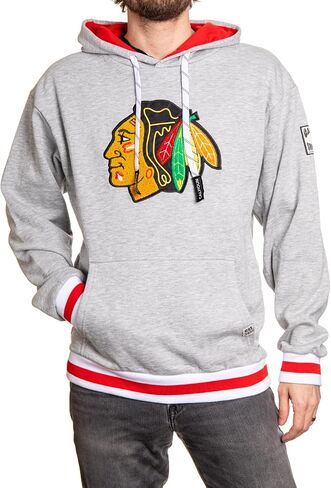 Calhoun NHL Surf & Skate Mens Muskoka Team Striped Premium Pullover Hoodie in Saudi Arabia