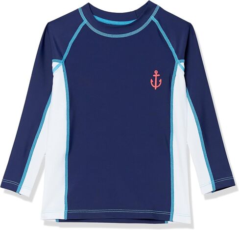 قميص Hatley للأولاد Minimal Rash Guard، أزرق، 2T US in Saudi Arabia