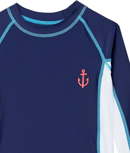 قميص Hatley للأولاد Minimal Rash Guard، أزرق، 2T US in Saudi Arabia