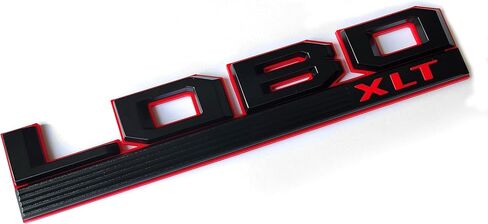 3pack OEM Lobo XLT Side Fender Emblem 3D Badge لـ 150 قطعة أصلية سوداء FL3Z-16720-L (3X أسود وأحمر) in Kuwait