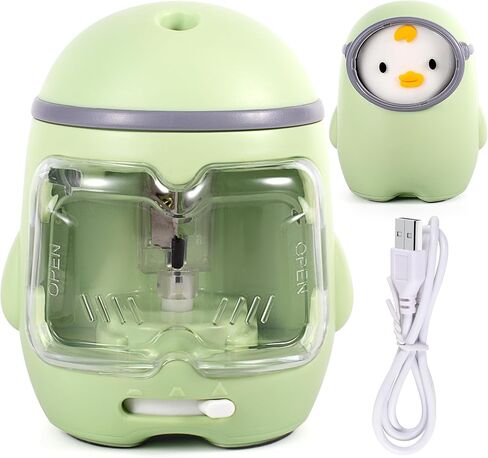 مبراة أقلام رصاص كهربائية لطيفة، مبراة أقلام محمولة تعمل بالبطارية/USB مزدوجة الطاقة، تصميم لطيف للأطفال والطلاب والفصول الدراسية والمكتب المدرسي وأقلام رصاص 6-8 مم (وردي) in Kuwait