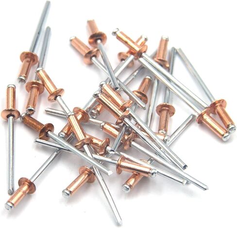 25 قطعة من مسامير نحاسية حمراء 3 × 7 مم من ISPINNER، قطر 3 مم × 7 مم مسامير رأس قبة (3 × 7 مم) in Kuwait