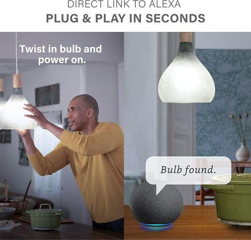 Sengled Alexa Light Bulbs, 75W Equivalent, S1 Auto Pairing with Alexa Devices, Smart Light Bulb that Work with Alexa, Bluetooth Mesh Smart Home Lighting, ‎Multicolor Dimmable, No Hub Required,4-Pack in Saudi Arabia