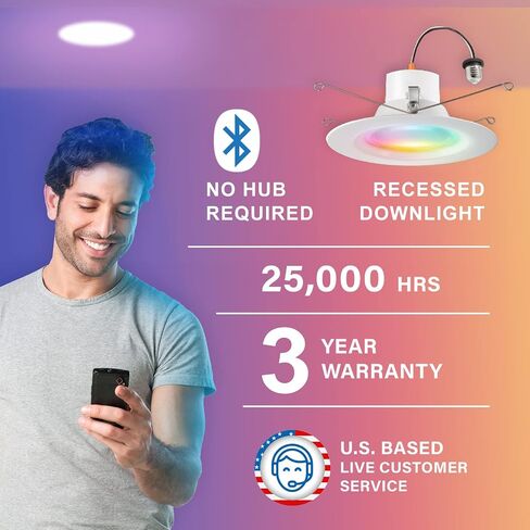 Sengled Alexa Light Bulbs, 75W Equivalent, S1 Auto Pairing with Alexa Devices, Smart Light Bulb that Work with Alexa, Bluetooth Mesh Smart Home Lighting, ‎Multicolor Dimmable, No Hub Required,4-Pack in Saudi Arabia