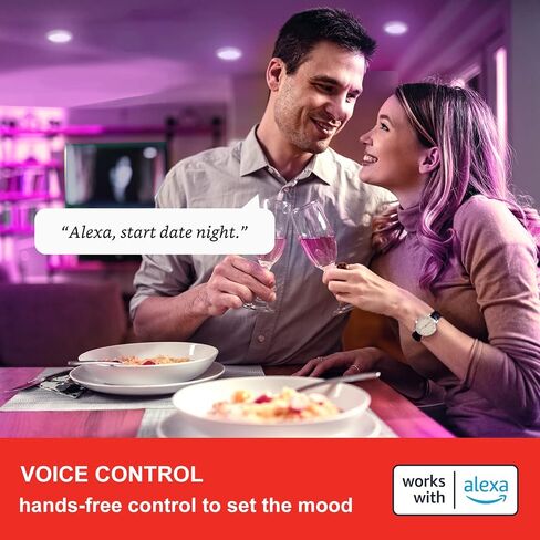 Sengled Alexa Light Bulbs, 75W Equivalent, S1 Auto Pairing with Alexa Devices, Smart Light Bulb that Work with Alexa, Bluetooth Mesh Smart Home Lighting, ‎Multicolor Dimmable, No Hub Required,4-Pack in Saudi Arabia