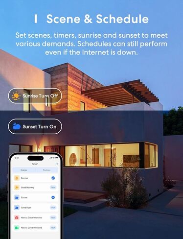 مصباح إضاءة ذكي من meross، مصابيح LED ذكية تعمل بالواي فاي تعمل مع Alexa، Google Home، عاكس للضوء E26 متعدد الألوان 2700K-6500K RGBWW، 810 لومن 60 وات مكافئ، لا يتطلب محورًا، عبوتان in Kuwait