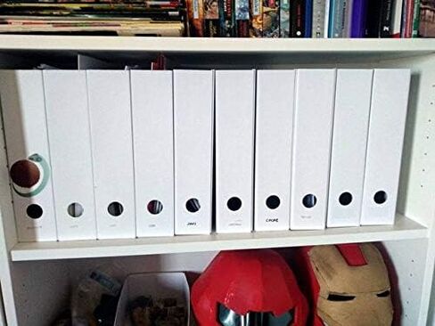 White Magazine File Organizer Storage Box (8 Pack) in Saudi Arabia