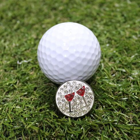 Crystal Golf Ball Marker Assorted Patterns Value Pack of 2/3/4 Golf Gifts for Women in Saudi Arabia