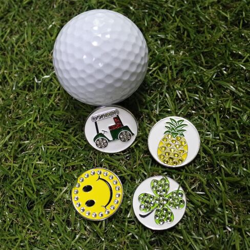 Crystal Golf Ball Marker Assorted Patterns Value Pack of 2/3/4 Golf Gifts for Women in Saudi Arabia