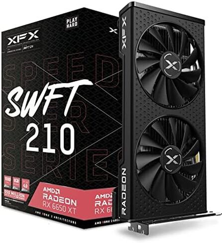 XFX Speedster SWFT210 Radeon RX 7600 Graphics Card with 8GB GDDR6 HDMI 3xDP, AMD RDNA 3 RX-76PSWFTFY in Kuwait