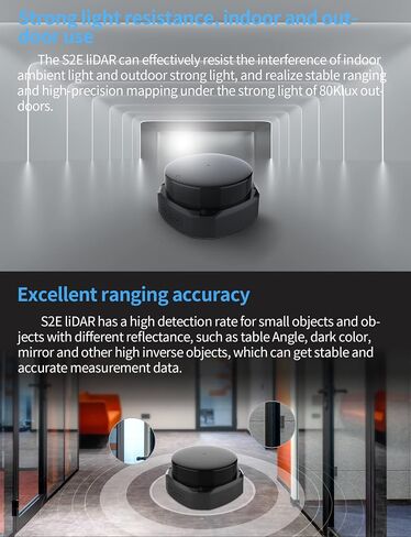 Slamtec RPLIDAR S2E Lidar Sensor 2D 360 درجة 30 متر مسح نصف قطر الماسح الضوئي LIDAR مع واجهة إيثرنت UDP لتجنب عوائق ROS/ROS2 وملاحة الروبوتات in Saudi Arabia