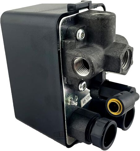 مفتاح ضغط ضاغط الهواء للخدمة الشاقة 4 منافذ 90 درجة مفرغ 95-125PSI 26AMP in Kuwait
