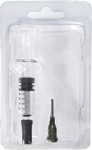1ML Glass Luer-Lock Slip-Tip Syringe for Oils, Concentrates, Medicine - 14 Gauge 1/2" Blunt Tip Needle - Retail Display Blister Pack Included (100 Pack, 1ML Luer-Lock) in Saudi Arabia