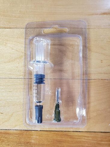 1ML Glass Luer-Lock Slip-Tip Syringe for Oils, Concentrates, Medicine - 14 Gauge 1/2" Blunt Tip Needle - Retail Display Blister Pack Included (100 Pack, 1ML Luer-Lock) in Saudi Arabia