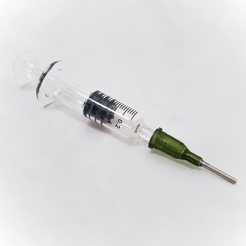 1ML Glass Luer-Lock Slip-Tip Syringe for Oils, Concentrates, Medicine - 14 Gauge 1/2" Blunt Tip Needle - Retail Display Blister Pack Included (100 Pack, 1ML Luer-Lock) in Saudi Arabia