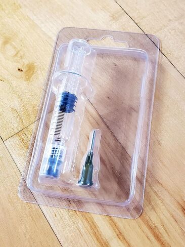 1ML Glass Luer-Lock Slip-Tip Syringe for Oils, Concentrates, Medicine - 14 Gauge 1/2" Blunt Tip Needle - Retail Display Blister Pack Included (100 Pack, 1ML Luer-Lock) in Saudi Arabia