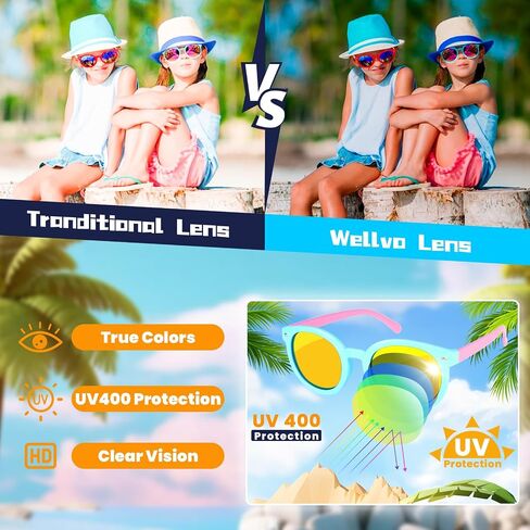 Wellvo 25pack نظارات شمسية للأطفال تفضل الحفلات للأطفال 4-8، نظارات شمسية للأطفال نظارات شمسية نيون كبيرة مع حماية من الأشعة فوق البنفسجية 400 للأطفال الأولاد والبنات من سن 3 إلى 5 سنوات، مستلزمات حفلات أعياد الميلاد على الشاطئ الصيفي in Saudi Arabia