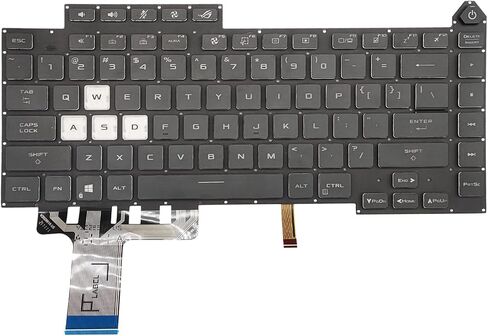 Replacement Laptop Keyboard RGB Backlight for Asus ROG Strix G15 G513 G513QR G513QM US Layout in Saudi Arabia