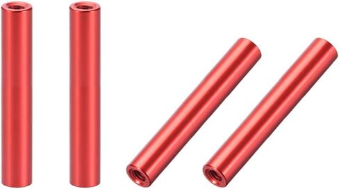 Uxcell 4 قطعة M3x12mm عمود المواجهة الألومنيوم المستديرة فاصل أنثى أسود للطائرة بدون طيار FPV كوادكوبتر سباق RC أجزاء متعددة الدوارات لتقوم بها بنفسك in Kuwait