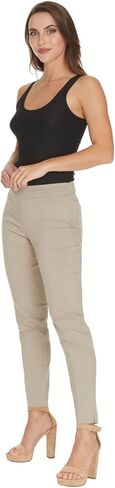 SLIM-SATION Women's Wide Band Ankle Pant Pull-on Pant with Tummy Control in Saudi Arabia