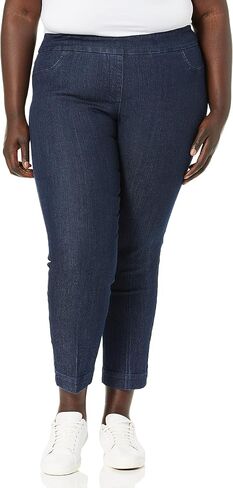 SLIM-SATION Women's Wide Band Ankle Pant Pull-on Pant with Tummy Control in Saudi Arabia