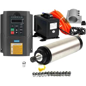 1.5kw ER11 محرك مغزل مبرد بالمياه + 1.5 كيلو واط VFD عاكس + 65 ملم مضخة الماء/5M أنبوب + 13 خشب (220 فولت) in Kuwait