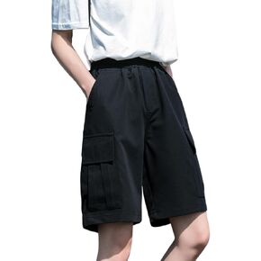 Hewlshawn Women's Hiking Cargo Shorts Athletic Gothic Summer Elastic Waist Bermuda Lightweight Casual Y2k Streetwear in Kuwait