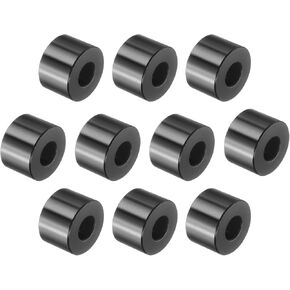 UXCELL 10 PCS فاصل الألمنيوم ، 5/16 "Bore x 3/4" OD X 1/2 "طول فاصل أسود مستدير غير متخلف من الفواصل المعدنية اللمسات الأخيرة in Kuwait