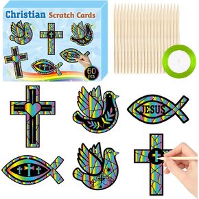 Watinc Hedgehog Scratch Crafts Cards - 60pcs Fall Scratch Art Kit for Kid ، Autumn DIY Magic Animal Hanging Paper ، Party Harvest Sunday School Classrich in Kuwait