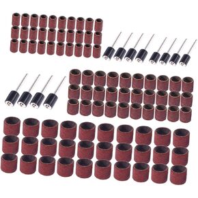 102pcs Carving Etching Grinding Sanding Set Sandpaper Ring Grinding Head Sanding Band for Nail Drill Grit in Kuwait