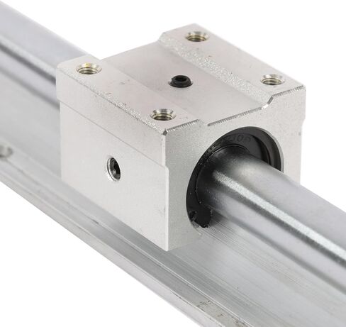 SBR16-800mm Linear Guide System 2 pc Wear-Against Supported Shafts and 4 pc SBR16UU Bearings 31.5inch in Saudi Arabia