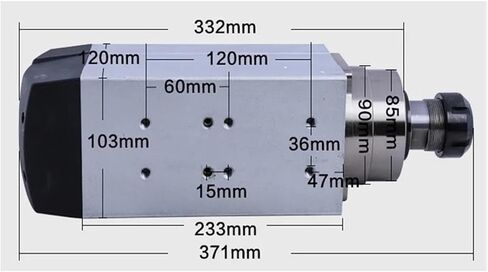 High Precision 4.5KW 6HP ER32 220V Spindle Motor air Cooled 4 Pieces Ceramic Bearings in Saudi Arabia