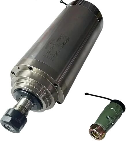 380V 3KW 24000 دورة في الدقيقة ER20 100 مم محرك مغزل المبرد بالمياه + 4KW العاكس VFD + 75W مجموعة مضخة المياه in Kuwait