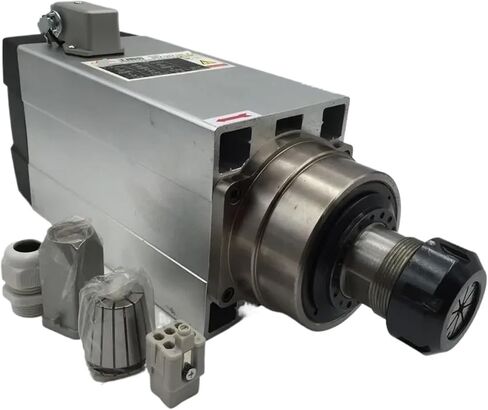 380V 7.5KW 10HP Square Spindle Motor Air Cooled 4 Bearings + 7.5kw VFD Inverter + ER32 Chuck Kit in Saudi Arabia