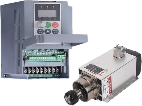 380V 2.2KW 3HP مربع مغزل هواء مربع مبرد 4 محامل + 3KW VFD العاكس + ER20 تشاك كيت in Saudi Arabia