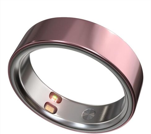 Smart Ring Health Tracker 5ATM Waterproof Sport Ring Exclusive Vibration Alerts Glossy Titanium Blood Oxygen/Sleep/Stress Monitor Women’s Cycle Prediction Compatible with iOS/Android Grey 9 in Saudi Arabia