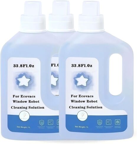 Kaftko 33.8 fl.0z منظف نافذة متعدد السطح. متوافق مع Ecovacs Winbot W1 Omni ، W1Pro ، W2 Pro ، W2 Omni ، W880 ، W2 Pro Omni (3pcs) in Kuwait