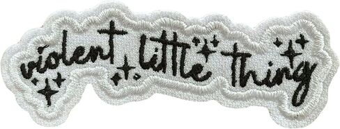 Fourth Wing Patch Violent Little Thing Bookish Book Lover Kindle Embroidered Patches Booktok Sew On/Iron On Embroidery Patch for Jackets, Backpack, Hat, Uniform DIY Patches for Her Him 3 Inches in Saudi Arabia