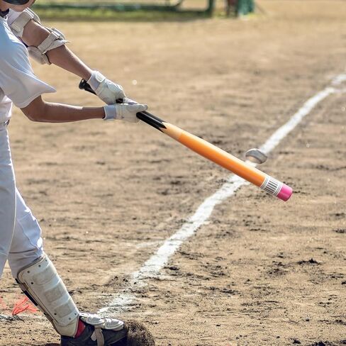 1 Pack Pencil Baseball Bat Youth 29 Inches Big Wooden Bat for Youth Adult Baseball Training Exercising Games, Self Defense, Casual Play Accessories in Saudi Arabia