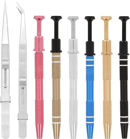 Piercing Ball Grabber Tool 8-Pcs Set Piercing Removal Tool, Jewelry Tweezers Precision Stainless Steel, Suitable for Small Objects in Saudi Arabia