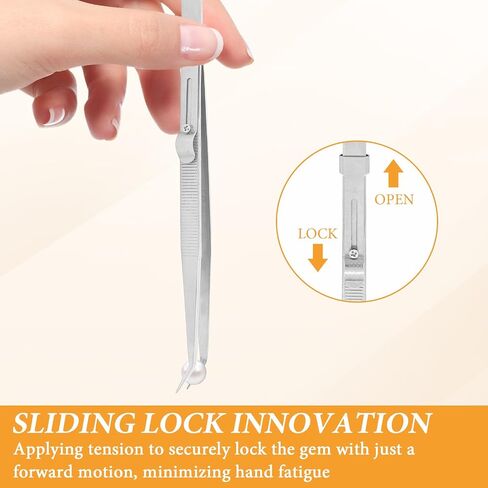 Piercing Ball Grabber Tool 8-Pcs Set Piercing Removal Tool, Jewelry Tweezers Precision Stainless Steel, Suitable for Small Objects in Saudi Arabia