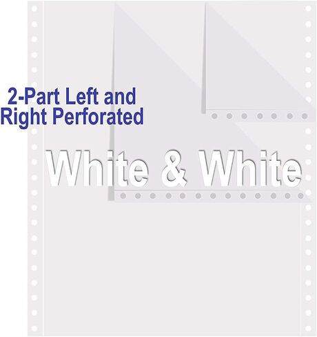 Alliance Continuous Carbonless Computer Paper 9.5 x 11, Blank Left and Right Perforated, 15 lb, 3-Part White/Canary/Pink (1,200 Sheets) - Made In The USA in Saudi Arabia
